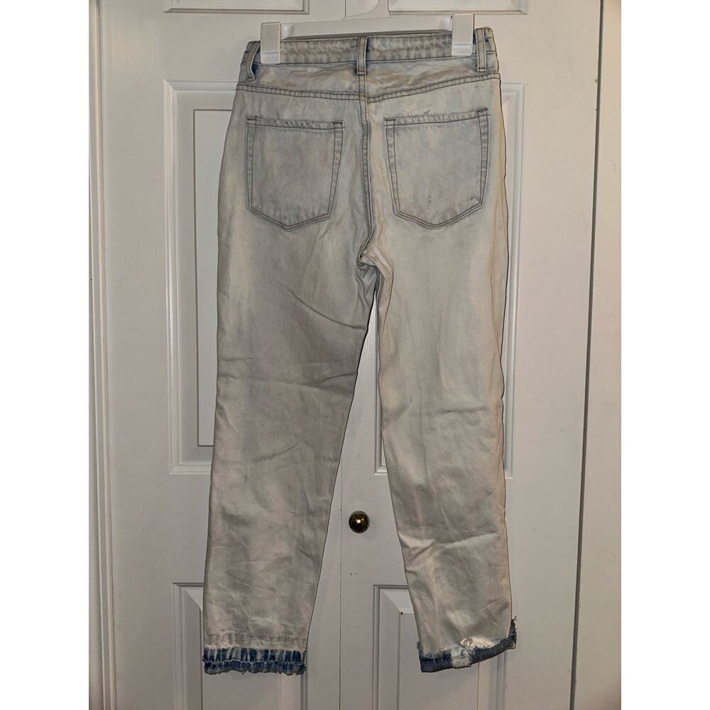 Light Wash Vervet Buttonfly Jeans Sz 25, Distressed, Cotton - Picture 5 of 6